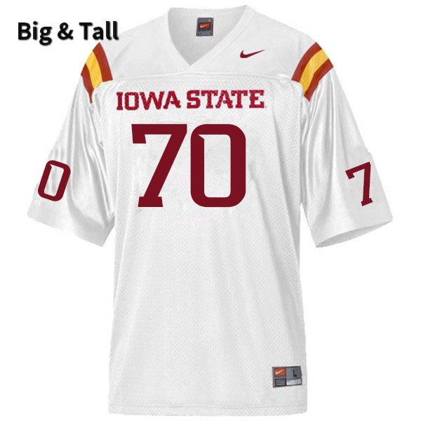 Iowa State Cyclones Men's #70 Joe Lilienthal Nike NCAA Authentic White Big & Tall College Stitched Football Jersey GH42R32HR